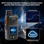 LUOTWO W500 2 Pack Global Walkie Talkie Unlimited Range with SIM Card 4G Walkie Talkie Long Range POC Radio Two Way Radios for Adults LTE 8000mAh Intercom 5000KM
