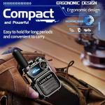 LUOTWO G388 2-Pack Global 4G Walkie Talkies with SIM Cards Nationwide Coverage Unlimted Communication Range PoC Two Way Radios with Flashlight for Adults Long Range Intercom 5000km,Use for a Lifetime