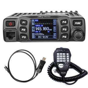 AnyTone AT-778UVII Transceiver Mobile Radio Dual Band 25W VHF/UHF VOX Vehicle Car Radio w/Cable