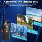 MaxTalker MT-8S Walkie Talkies Long Range for Adults,Rechargeable Walkie Talkie with 6 Way Multi Gang Charger, 1500mAh Li-ion Battery, Earpiece, Flashlight and USB-C Charging (6Pack)