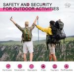 MaxTalker Walkie Talkies Long Range for Adult, MT10 Rechargeable Walkie Talkies FRS Two Way Radio, NOAA, 1200mAh Li-ion Battery USB-C Cable, LED Flashlight,VOX Walkie Talkie for Camping 2Pack (Pink)