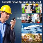 Radios Walkie Talkies Long Range: MaxTalker MT-8S Walkie Talkie with Earpiece, 1500mAh Battery, Rechargeable Walkie Talkies for Adults Business Education, Construction School Church Restaurant,10 Pack