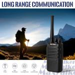 Radios Walkie Talkies Long Range: MaxTalker MT4D Rechargeable Walkie Talkies for Adults with Upgraded Earpiece, Type-C Charging Two Way Radio for Camping School Restaurant,6 Pack