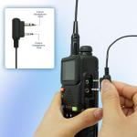 MaxTalker Walkie Talkie Earpiece with Mic, 2-Pin G Shape Headset Suitable for Pxton, BF-5R/UV-5RM, MT-8S/MT-5RM, Retevis RT22/H777, Original Earpiece for Two-Way Radio(10 Pack)