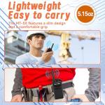 MaxTalker MT-5X Walkie Talkies Long Range for Adults, FRS Radios Walkie Talkie with Conduit Earpiece, Walkie Talkies Rechargeable Type-C Charging Battery, Two Way Radio for Hiking, School（10 Pack）