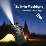 Radios Walkie Talkies Long Range: MaxTalker MT-8S Walky Talky with Earpieces Flashlight 1500mAh Battery Rechargeable Walkie Talkies for Adults, Working, Camping, Hiking, 10 Pack