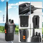 Radios Walkie Talkies Long Range: MaxTalker MT-8S Walky Talky with Earpieces Flashlight 1500mAh Battery Rechargeable Walkie Talkies for Adults, Working, Camping, Hiking, 10 Pack