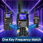 MaxTalker 5RM Ham Radio 10W Long Range Handheld NOAA Weather Receiver 2500mAh Battery 5RM Radio with Programming Cable,771 Antenna,2Pack