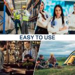 Radios Walkie Talkies Long Range: MaxTalker MT-8S Walky Talky with Earpieces Flashlight 1500mAh Battery Rechargeable Walkie Talkies for Adults, Working, Camping, Hiking, 10 Pack