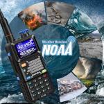 MaxTalker 5RM Ham Radio 10W Long Range Handheld NOAA Weather Receiver 2500mAh Battery 5RM Radio with Programming Cable,771 Antenna,2Pack