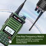 MaxTalker P15 Ham Radio 10W Long Range Handheld NOAA Weather Receiver 2200mAh Battery Rechargeable Walkie Talkies with Programming Cable,Type-C Charging,2 Pack