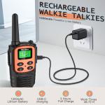 MaxTalker Walkie Talkies for Adults 2 Pack Long Range Rechargeable 2 Way Radi...