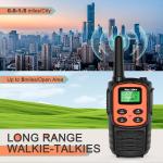 MaxTalker Walkie Talkies for Adults 2 Pack Long Range Rechargeable 2 Way Radi...