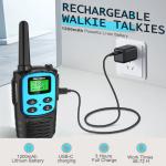 Walkie Talkies Long Range for Adults, Rechargeable Walkie Talkies 6 Pack with...