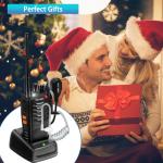 Rechargeable Walkie Talkies Long Range MaxTalker MT-8S Walkie Talkie with Ear...