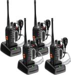Rechargeable Walkie Talkies Long Range: MaxTalker MT-8S Walkie Talkies with Earp