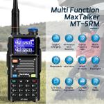 5RM Ham Radio 10W Long Range Handheld NOAA Weather Receiver 2500mAh Battery... 
