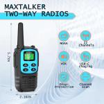 Walkie Talkies Long Range for Adults, Rechargeable Walkie Talkies 6 Pack with...