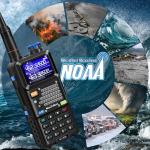 5RM Ham Radio 10W Long Range Handheld NOAA Weather Receiver 2500mAh Battery... 