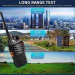 Rechargeable Walkie Talkies Long Range: MaxTalker MT-8S Walkie Talkies with Earp
