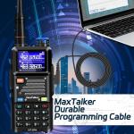 5RM Ham Radio 10W Long Range Handheld NOAA Weather Receiver 2500mAh Battery... 