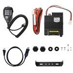 AnyTone AT-778UVII Transceiver Mobile Radio Dual Band 25W VHF/UHF VOX Vehicle Car Radio w/Cable