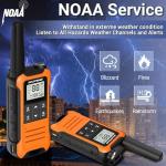 2x Baofeng F22 Rechargeable FRS Radio Walkie Talkie Transceiver 22CH NOAA VOX