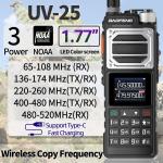 Baofeng UV-25 10W Walkie Talkie Long Range Tri-power Two Way Radio+771Ant+Mic US