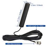 Bingfu VHF UHF Car Truck Police Scanner Adhesive Mount Antenna Vehicle Mobile Ham Amateur Radio BNC Male Patch Antenna Compatible with Uniden Bearcat Whistler Shack Radio Scanner