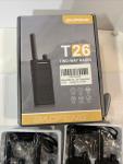 4 Baofeng T26 Walkie Talkie Long Range Rechargeable Battery Two Way Earpiece VOX