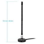 Bingfu 27MHz CB Radio Antenna Soft Whip Magnetic Base BNC & PL259 Male Compatible with Cobra Midland Uniden Maxon President Portable Handheld CB Radio Car Mobile Scanner
