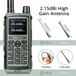 Digital Handheld Radio Scanner Fire Police VHF FM EMS Ham 2 Way Transceiver Dual