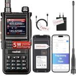 (2 Gen) Radtel RT-470X Plus Tri Band Ham Radio (Mobile App Bluetooth Programming) 256CH Aviation Air Band Radio Long Range Handheld Walkie Talkie NOAA USB-C Rechargeable AM FM