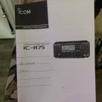 ICOM IC-R75 Communications Receiver Tested DSP Installed Serial Number Shown