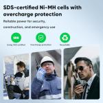 ExpertPower 7.2V 3800mAh NiMH Replacement Battery for Motorola Two-Way Radios - Fits XTS3000/XTS3500/XTS4250/XTS5000, MTP200/MTP300, MTX838/MTX960; Replaces NTN8923, NTN8294, RNN4006, HNN9031, HNN9032