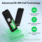ExpertPower 7.2V 3800mAh NiMH Replacement Battery for Motorola Two-Way Radios - Fits XTS3000/XTS3500/XTS4250/XTS5000, MTP200/MTP300, MTX838/MTX960; Replaces NTN8923, NTN8294, RNN4006, HNN9031, HNN9032