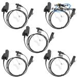 5PCS 2-wire Earpiece Compatible with MTX838 MTX1000 MTX8000 MTX9000 Radio