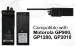 HQRP Battery for Motorola NTN7143 NTN7144 MTX9000 MTX838 GP2013 GP2010 HT6000