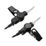 2x Body Guard 2-Wire Clear Coil Tube  Earphone for Motorola MTX838 MTX900