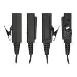 2x Body Guard 2-Wire Clear Coil Tube  Earphone for Motorola MTX838 MTX900