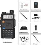 Digital Handheld Radio Scanner Fire Police VHF FM EMS Ham 2 Way Transceiver Dual