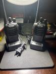 Pair of Baofeng Professional Walkie Talkies w/ Charging Stations