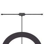 Bingfu Police Radio Scanner Dipole Antenna 20-1300MHz Adhesive Mount BNC Male， Vehicle Mobile Ham Amateur Antenna Compatible with Uniden Bearcat Whistler Radio Shack Scanner