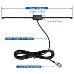 Bingfu Police Radio Scanner Dipole Antenna 20-1300MHz Adhesive Mount BNC Male， Vehicle Mobile Ham Amateur Antenna Compatible with Uniden Bearcat Whistler Radio Shack Scanner