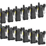 Radios Walkie Talkies Long Range: MaxTalker MT1 Portable FRS Two Way Radios Long Range with Earpiece VOX License-Free Rechargeable Walkie Talkies for Adults School Restaurant Business Hiking, 12 Pack