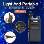 Radios Walkie Talkies Long Range: MaxTalker MT1 Portable FRS Two Way Radios Long Range with Earpiece VOX License-Free Rechargeable Walkie Talkies for Adults School Restaurant Business Hiking, 12 Pack