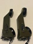 2 Vintage 1955 matching US military TA-1/PT telephone radio field sets & cases +