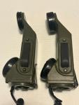 2 Vintage 1955 matching US military TA-1/PT telephone radio field sets & cases +