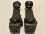 2 Vintage 1955 matching US military TA-1/PT telephone radio field sets & cases +