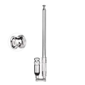 Bingfu 20-1300MHz Police Scanner Antenna 8 Section Telescopic BNC Male Compatible with Uniden Bearcat Whistler Radio Scanner Cobra Midland Portable Ham CB Radio